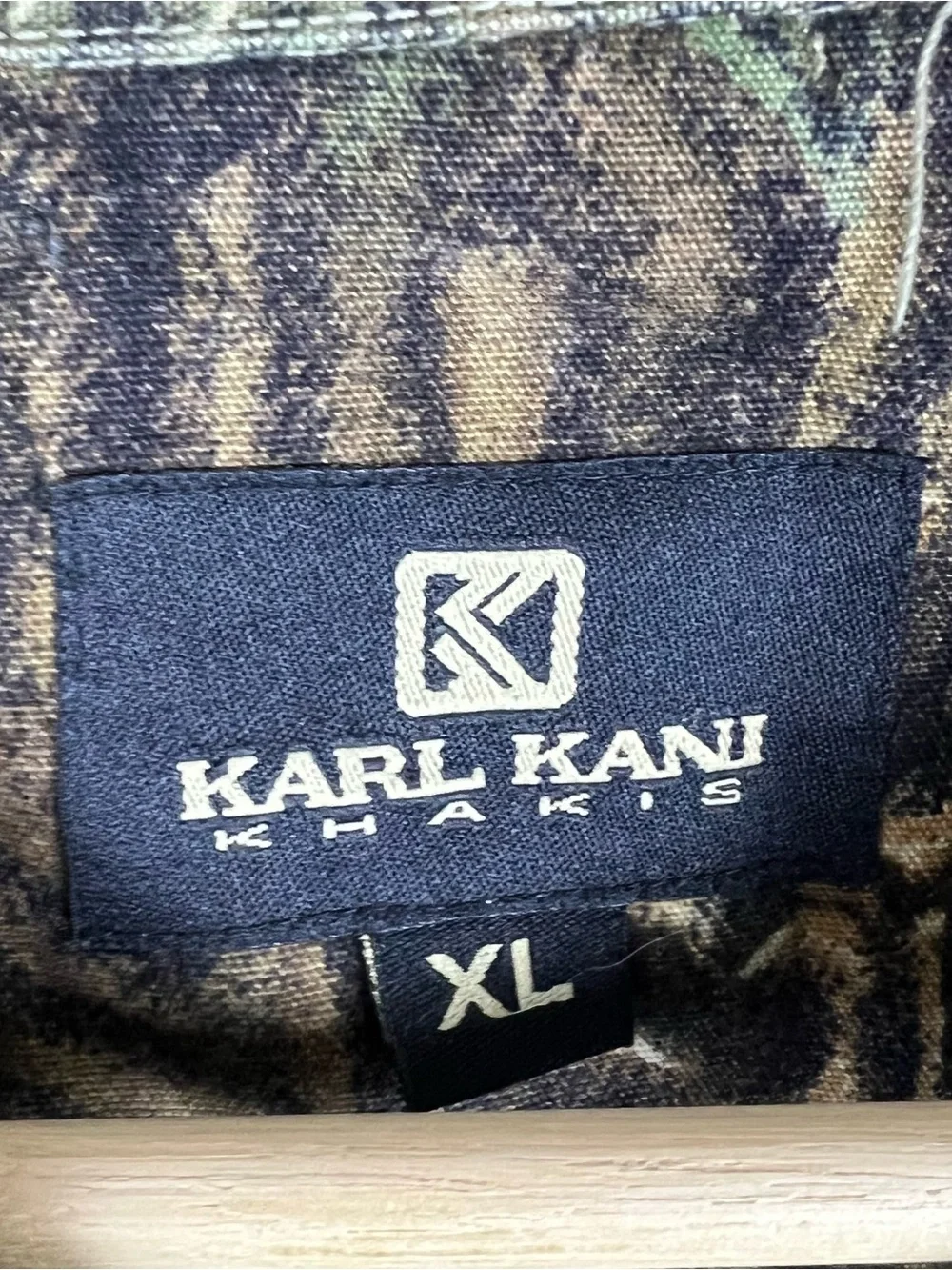 Vintage Karl Kani Khakis Button Jacket Mens XL Camo Hip Hop 90s